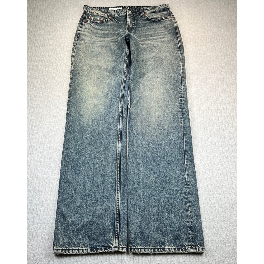 Y2K Zara baggy wide leg Jeans High Rise Womens 8/33X35 hip-hop, grunge core